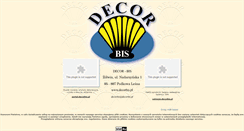 Desktop Screenshot of decorbis.pl