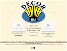 Tablet Screenshot of decorbis.pl